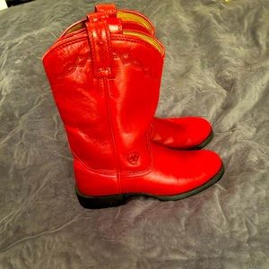 Ariat Red leather cowboy boots